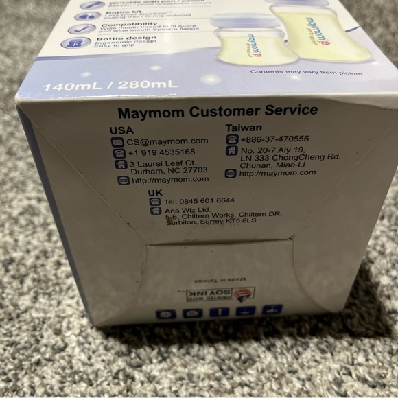 Maymom Wide-Mouth Milk Storage Bottle Sealing Disk 6 Bottles 140 ML - Picture 6 of 7